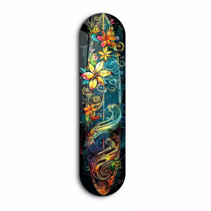 Glastavla Wallity Hawaiian Flerfärgad Glas 20x80 cm - Tavlor och ramar - 8684283554508 - 1