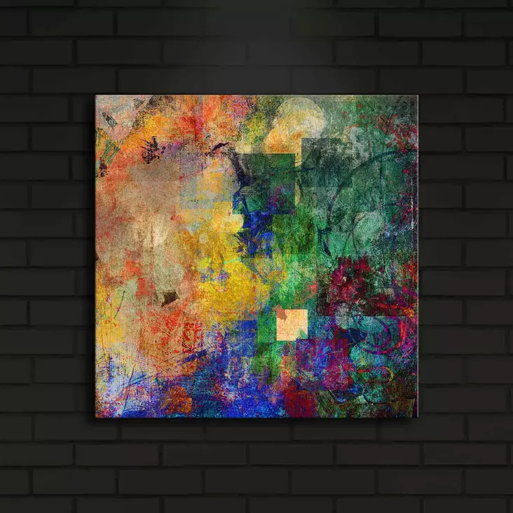 Canvastavla Wallity Flerfärgad Canvas 40x40 cm - Tavlor och ramar - 8681181295748 - 1