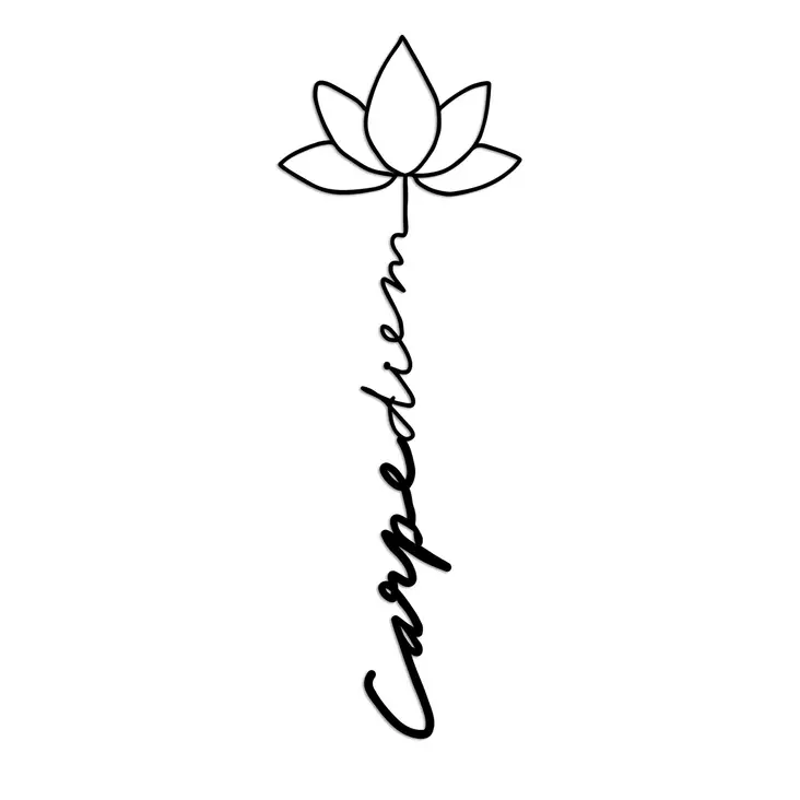 Dekorativ väggdekoration i metall, svart, 21 x 60 cm, hållbar, elegant, lätt - Dekorationer, prydnadsföremål - 8684282360568 - 1