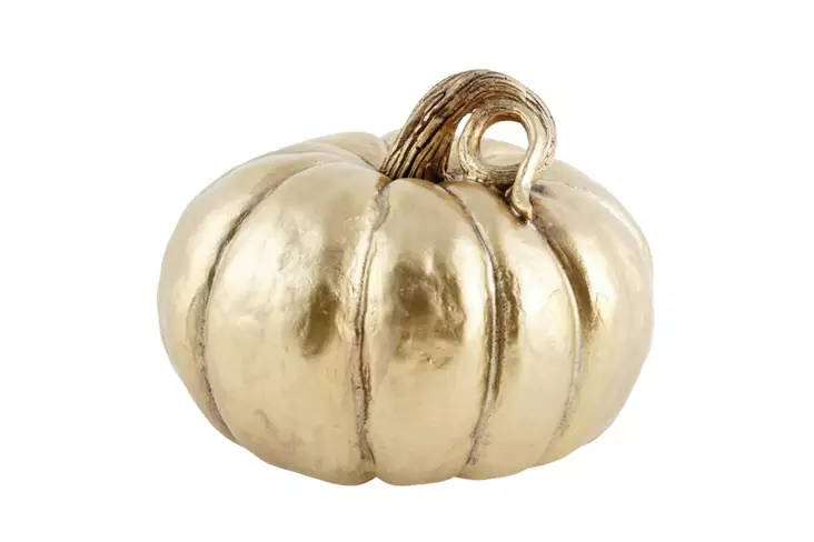 Dekorativ Objekt Aberto Design Kabak Guld Polyester 24x30x30 cm - Dekorationer, prydnadsföremål - 8684282698678 - 1