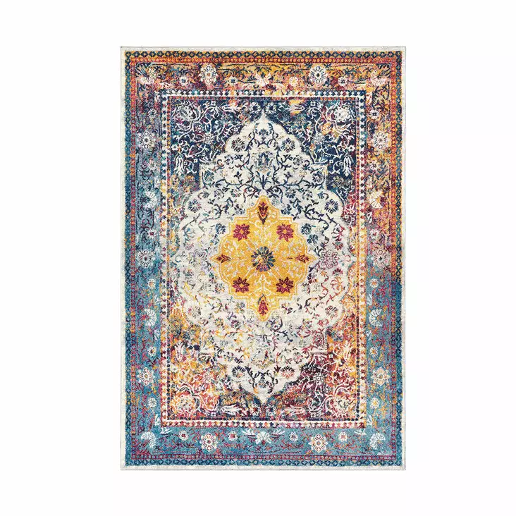 Badrumsmatta Set Mijölnir Flerfärgad 100% Polyester Halkfri Antibakteriell 50x60 cm & 60x100 cm - Badrumsmattor och våtrumsmattor - 8683342420198 - 1