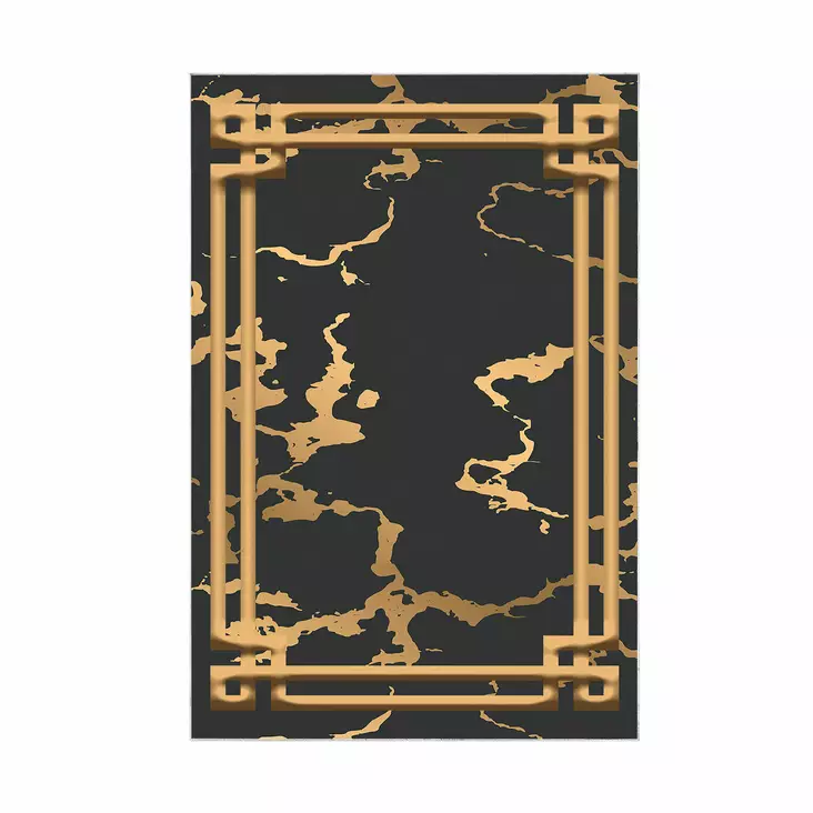 Badrumsmatta Set Mijölnir Flerfärgad 100% Polyester Halkfri Antibakteriell 50x60 cm & 60x100 cm - Badrumsmattor och våtrumsmattor - 8683342420808 - 1