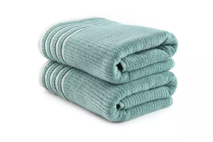 Badlakan, 2-pack, grön, 75 x 150 cm, mjuka, hållbara - Handdukar - 8684282254188 - 1