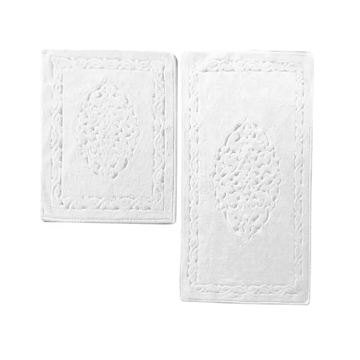 Luxus badrumsmatteset (2 st), flerfärgat, 50 x 60 cm och 60 x 100 cm, antibakteriellt, halkfritt - Badrumsmattor och våtrumsmattor - 8681875272338 - 1