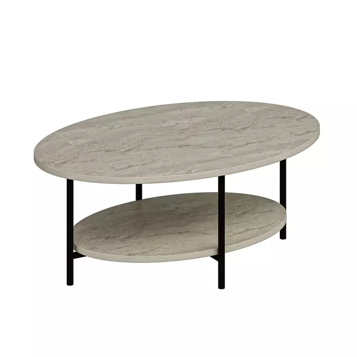 Soffbord Hanah Home Elis Travertin Spånskiva 90x36x60 cm - Soffbord - 8684283105588 - 1