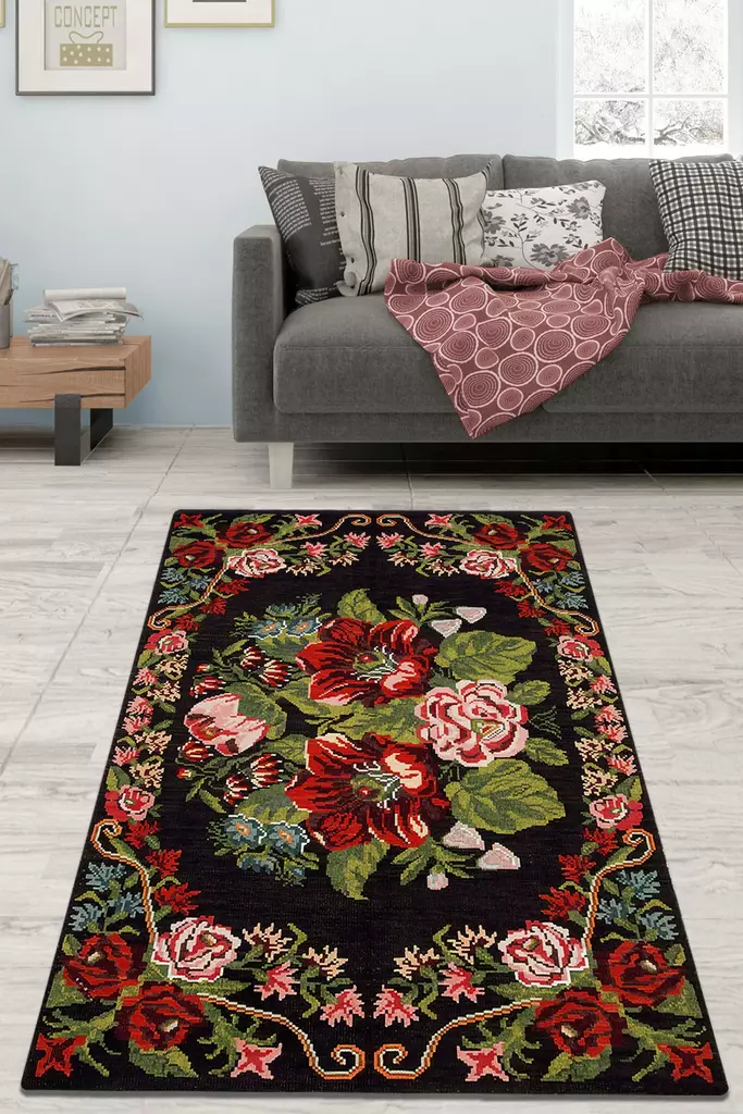 Matta (120 x 180), flerfärgad, 120 x 180 cm, mjuk, antibakteriell - Stora och medelstora mattor - 8684282405238 - 1