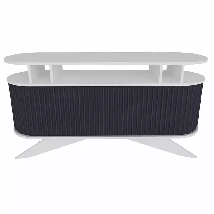 Sideboard Hanah Home Stor Vit Antracit Spånskiva 150x43x75 cm - Sidobord och extrabord - 8683743120888 - 1