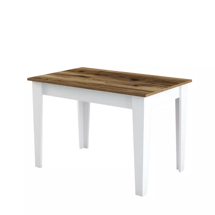 Matbord Hanah Home Kiev 511 Valnöt Vit Spånskiva 110x75x72 cm - Matbord - 8683743327478 - 1