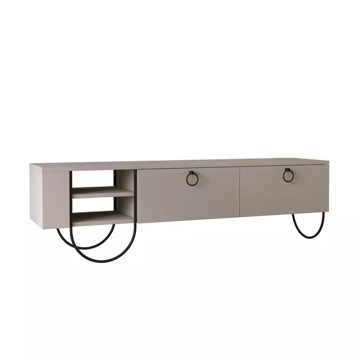 TV-bänk Hanah Home Norfolk Light Mocha Spånskiva 150x44x36 cm - TV-bänkar - 8681875834888 - 1