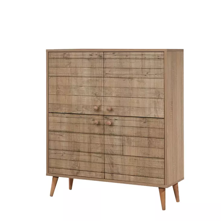 Förvaringsskåp Hanah Home Multilux 728 Sonoma Ek Spånskiva 95x111x36 cm - Skåp och byråer - 8681875340938 - 1