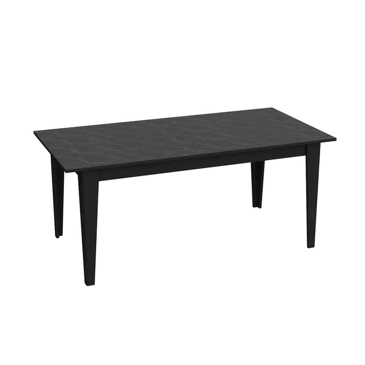Matbord Hanah Home Polka Svart Spånskiva 180x76,8x90 cm - Matbord - 8681875670738 - 1
