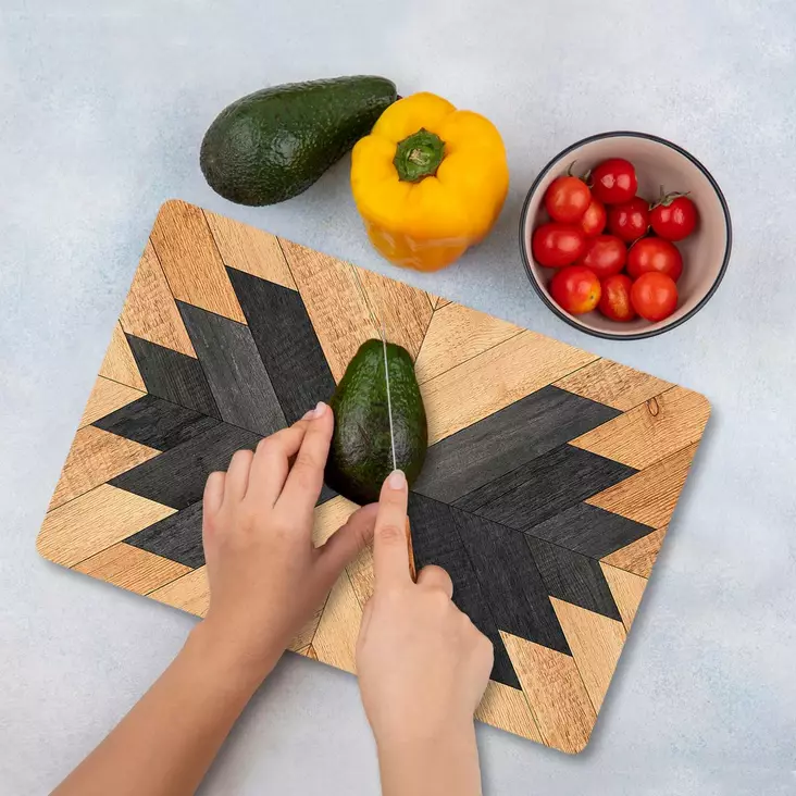 Skärbräda Hermia Flerfärgad Glas 20x30 cm - Köksredskap - 8684283727698 - 1