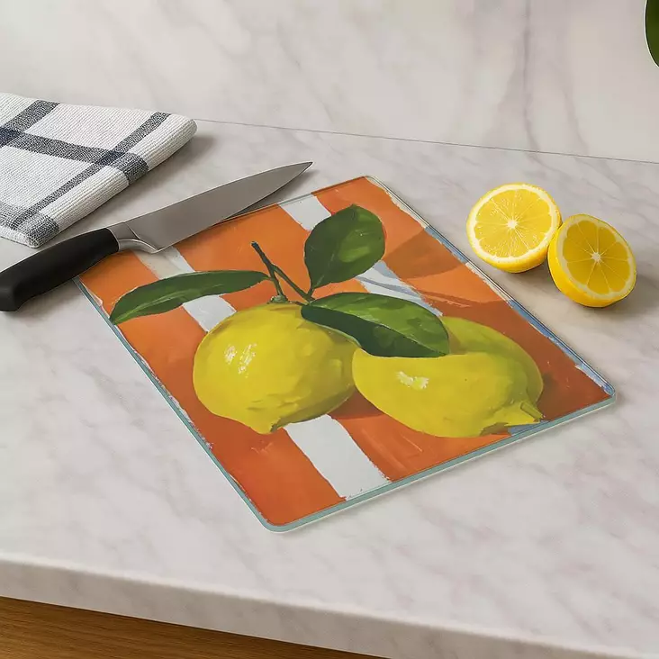 Skärbräda Hermia Flerfärgad Glas 30x40 cm - Köksredskap - 8684283732388 - 1