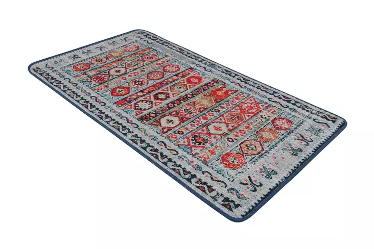 Badrumsmatta Mijölnir Flerfärgad 100% Polyester Antibakteriell Halkfri 70x120 cm - Badrumsmattor och våtrumsmattor - 8683342800778 - 1