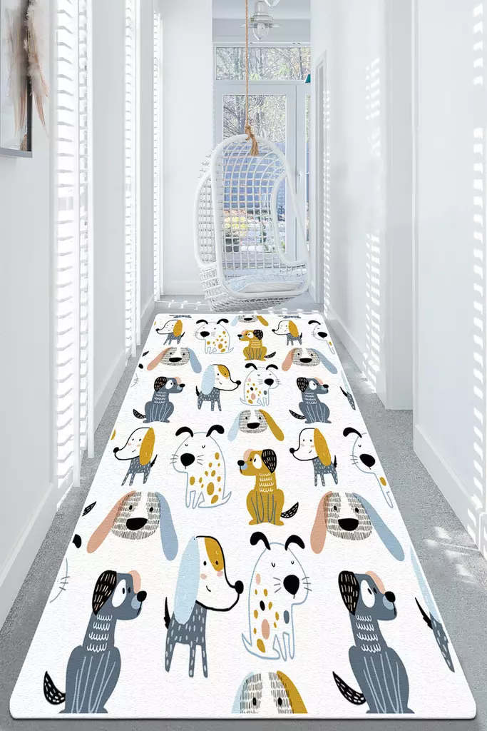 Gångmatta Conceptum Dog Djt Flerfärgad Polyester 80x200 cm - Små mattor och gångmattor - 8683342035538 - 1