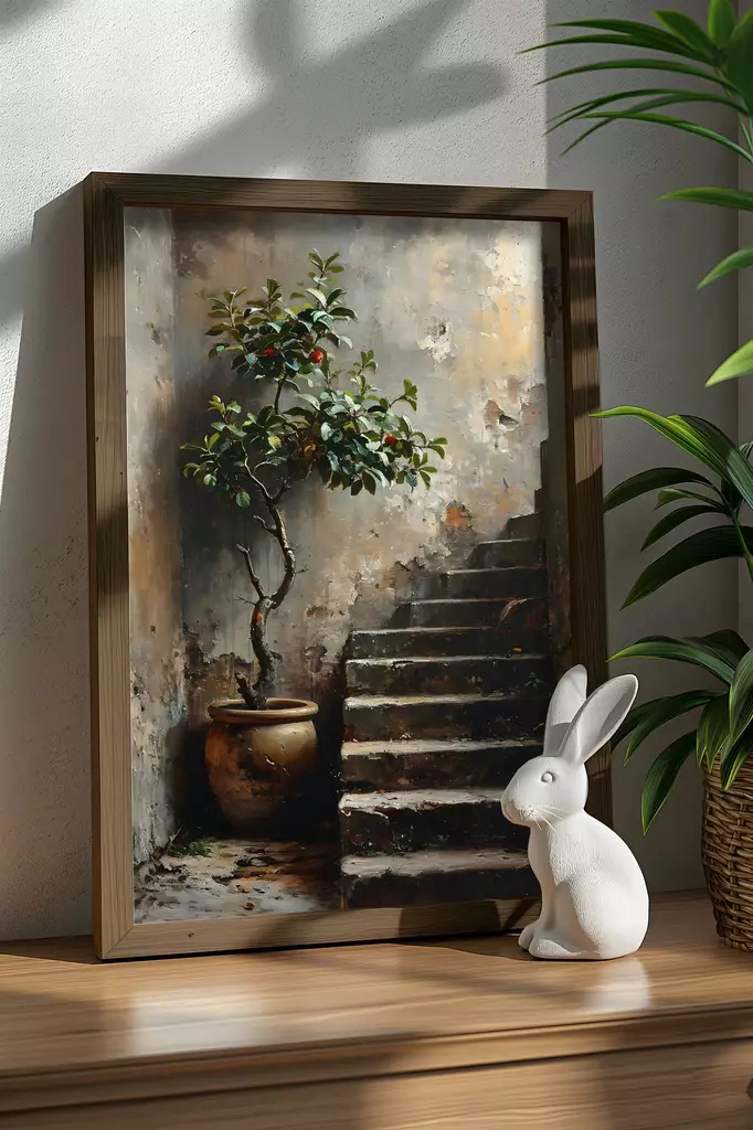Inramad MDF-tavla Wallity Flerfärgad MDF 35x47 cm - Tavlor och ramar - 8684282616528 - 1