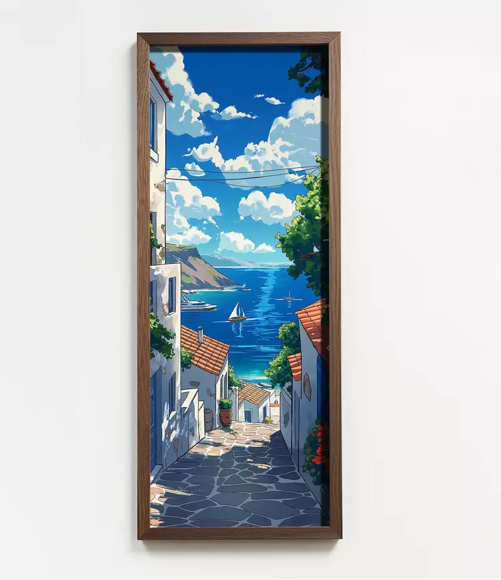 Inramad MDF-tavla Wallity Flerfärgad MDF 40x120 cm - Tavlor och ramar - 8684283397778 - 1