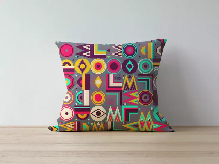 Kuddfodral Aberto Design A1011 Flerfärgad Polybomull 43x43 cm - Prydnadskuddar - 8682870193918 - 1