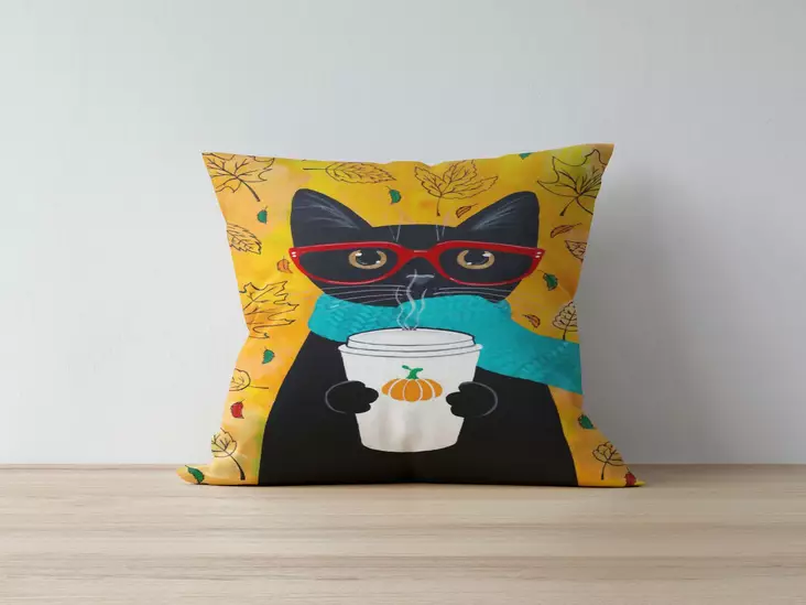 Kuddfodral Aberto Design A1222 Flerfärgad Polybomull 43x43 cm - Prydnadskuddar - 8682870196018 - 1