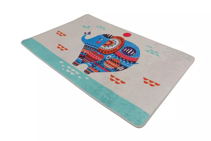 Badrumsmatta Mijölnir Flerfärgad 100% Polyester Antibakteriell Halkfri 80x120 cm - Badrumsmattor och våtrumsmattor - 8682870914728 - 1