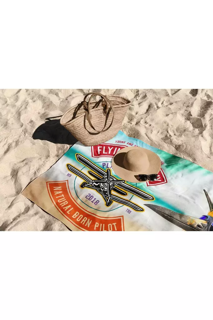 Strandhandduk Mijölnir Flerfärgad Mikrofilament 70x130 cm - Handdukar - 8684282665618 - 1