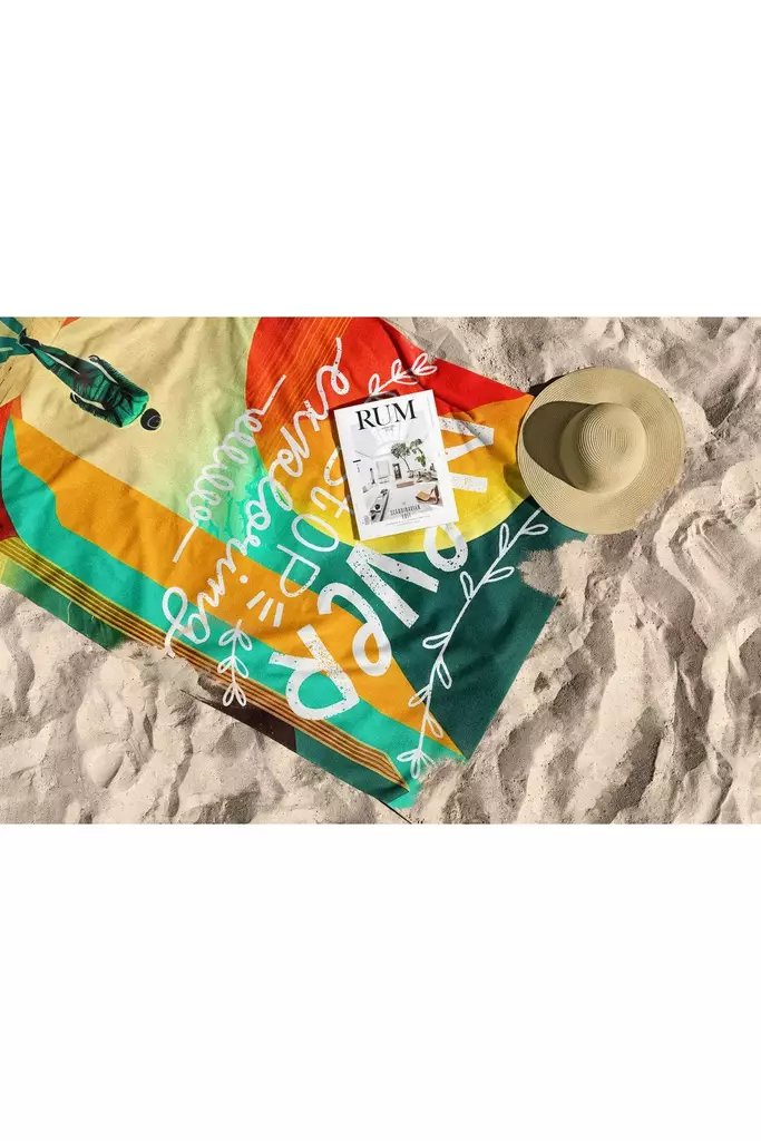 Strandhandduk Mijölnir Flerfärgad 70% Polyester 30% Polyamid Mikrofilament 90x150 cm - Handdukar - 8684282666318 - 1
