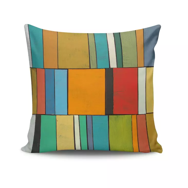 Kuddfodral Aberto Design NKRLNT064 Flerfärgad Bomull Polyester 43x43 cm - Prydnadskuddar - 8681181409428 - 1