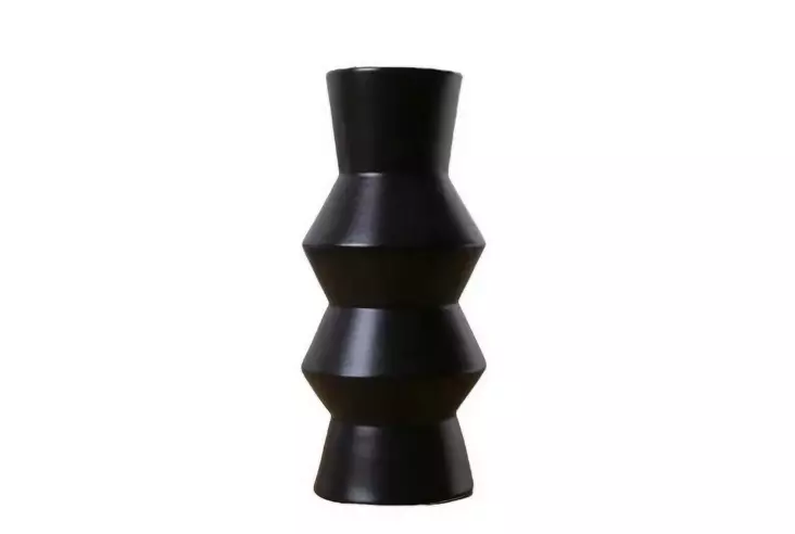 Vas Aberto Design CY0207 Svart Keramik 11x29x11 cm - Hängande blomkrukor och vaser - 8684282979968 - 1