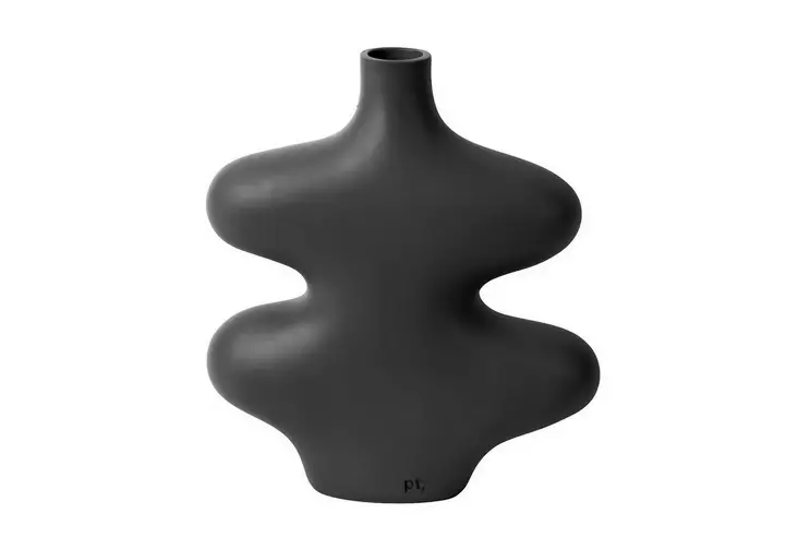 Vas Aberto Design CY0092 Svart Keramik 19x5x21 cm - Hängande blomkrukor och vaser - 8684282978848 - 1