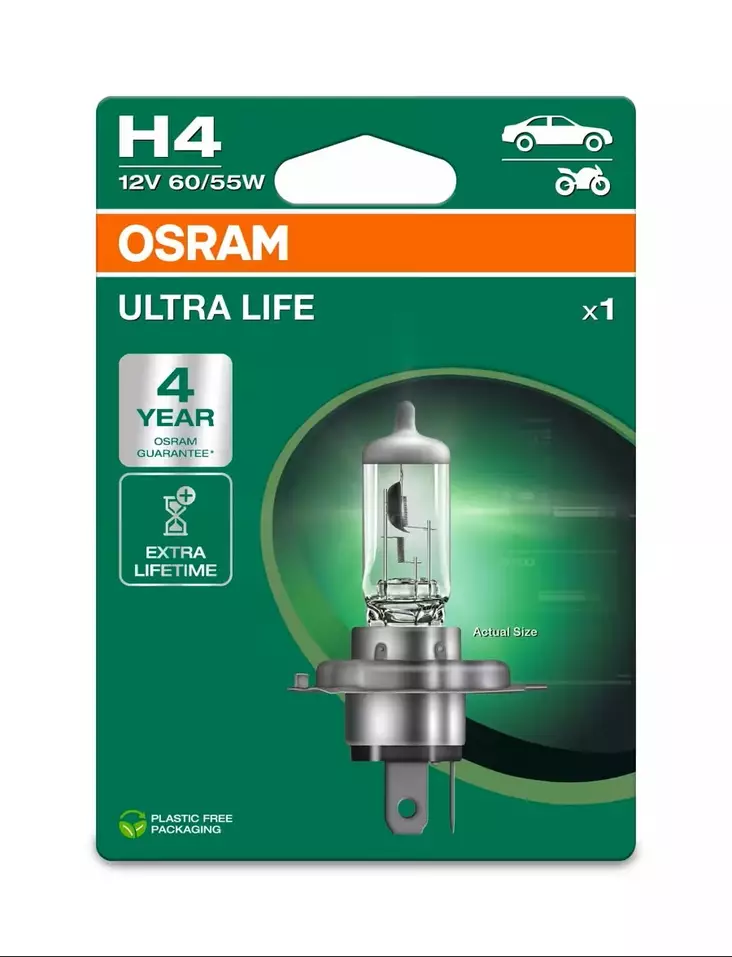 Osram H4 Ultra Life - H4-lampor - 4062172395748 - 1