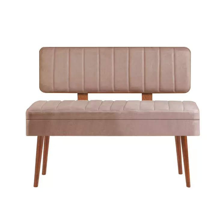 Bänk Hanah Home Vina 0900 Valnöt Spånskiva 110x82,5x40 cm - Bänkar - 8683742499848 - 1