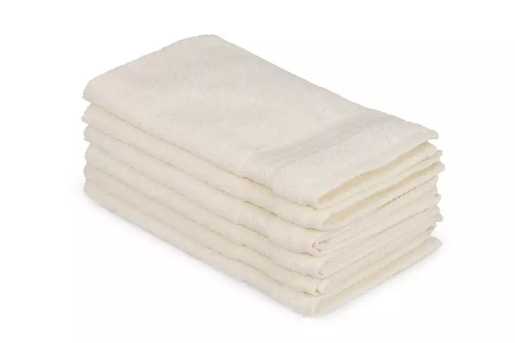 Tvätthandduk Set L'essentiel Krämvit 100% Bomull 30x50 cm - Handdukar - 8681875132878 - 1