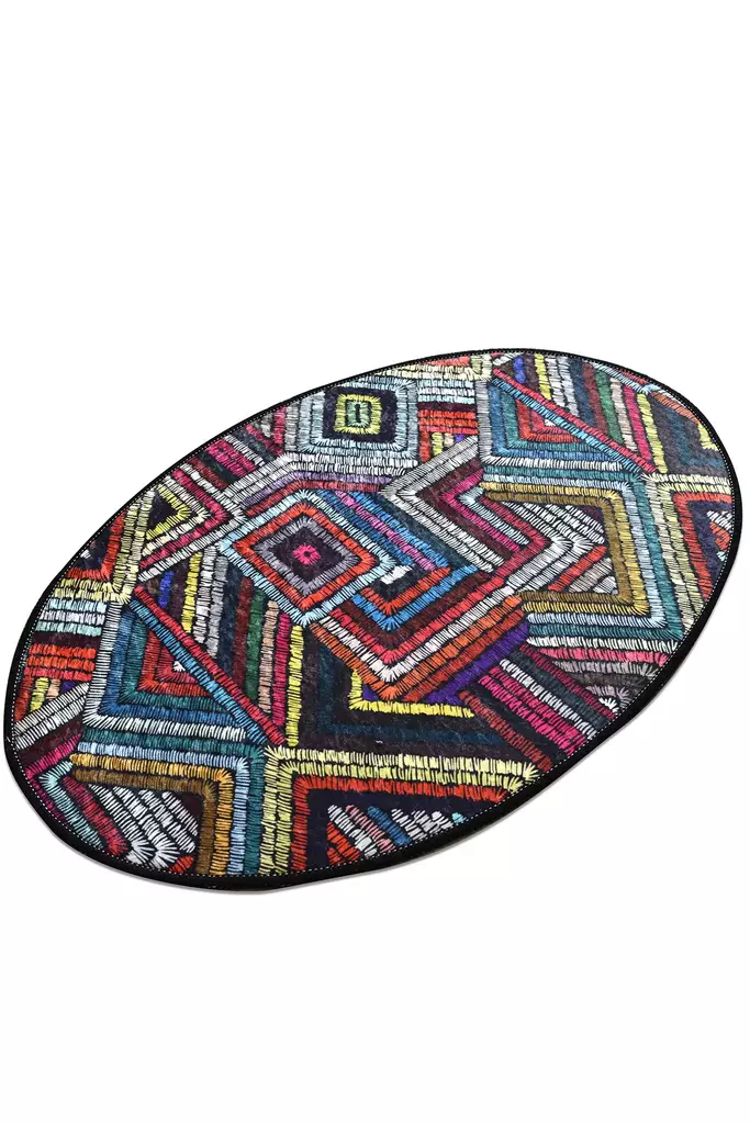 Matta Conceptum Maglie Oval DJT Flerfärgad Polyester 60x90 cm - Små mattor och gångmattor - 8681875899108 - 1