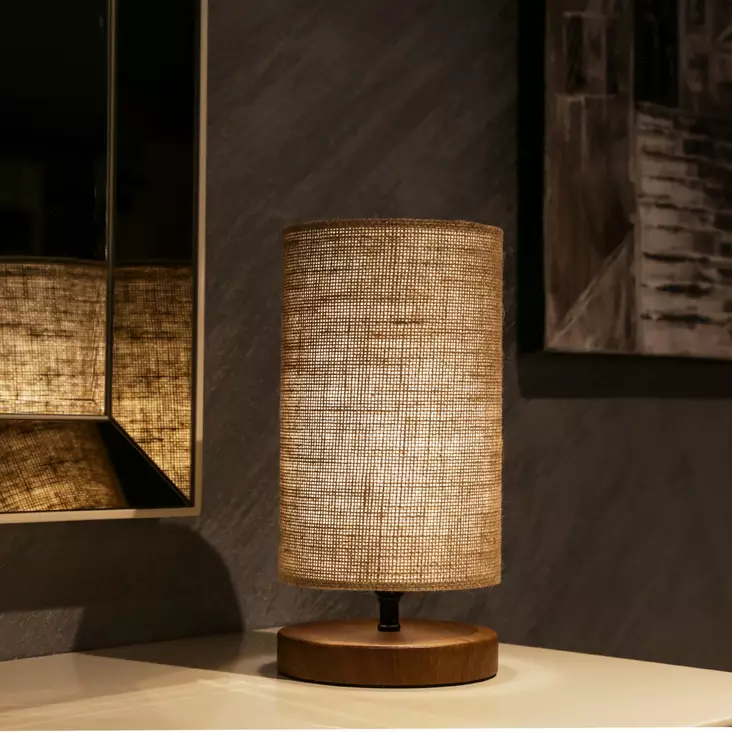 Bordslampa Opviq AYD-2846 Wicker PVC MDF 24 x 15 cm - Golv- och bordslampor - 8682870730588 - 1