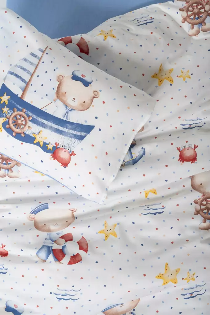 Ranforce babyfiltset, blå, 100 x 150 cm, mjuk, slitstark - Kuddar och täcken - 8684283402458 - 1