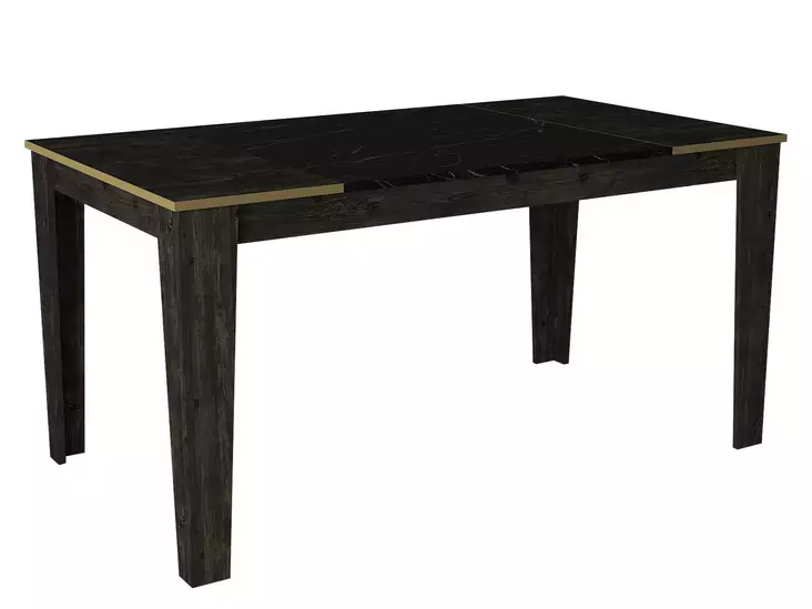 Matbord Hanah Home Veyron Svart Guld Spånskiva 145x76,2x85 cm - Matbord - 8681875670028 - 1