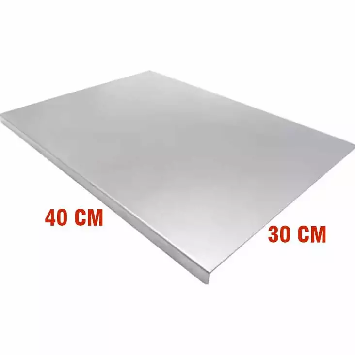 Skärbräda Hermia Silver Rostfritt Stål 30x40 cm - Köksredskap - 8684283837298 - 1