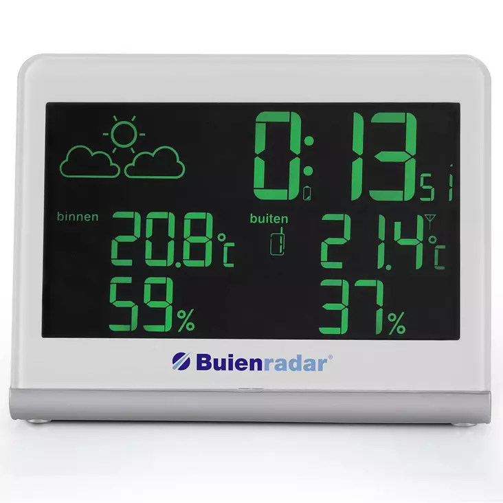 Väderstation med trådlös utomhussensor och stor tydlig display - Termometrar och väderstationer - 8712412575688 - 10