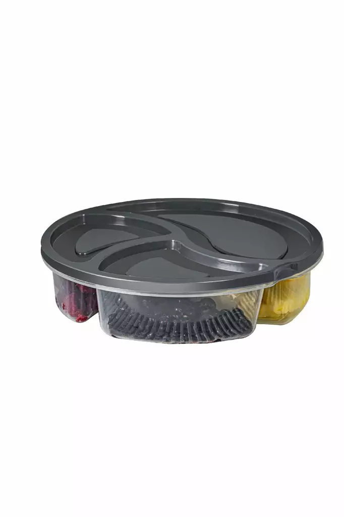 Förvaringslåda Set Hermia Antracit Plast 8 Delar - Plastlådor och förvaringslådor - 8684282831778 - 1