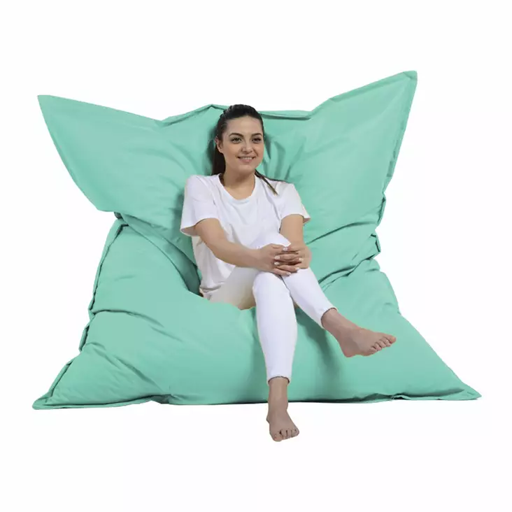 Sittsäck Atelier del Sofa Giant Cushion Turkos Polyester 140x180 cm - Saccosäckar - 8683743040018 - 1