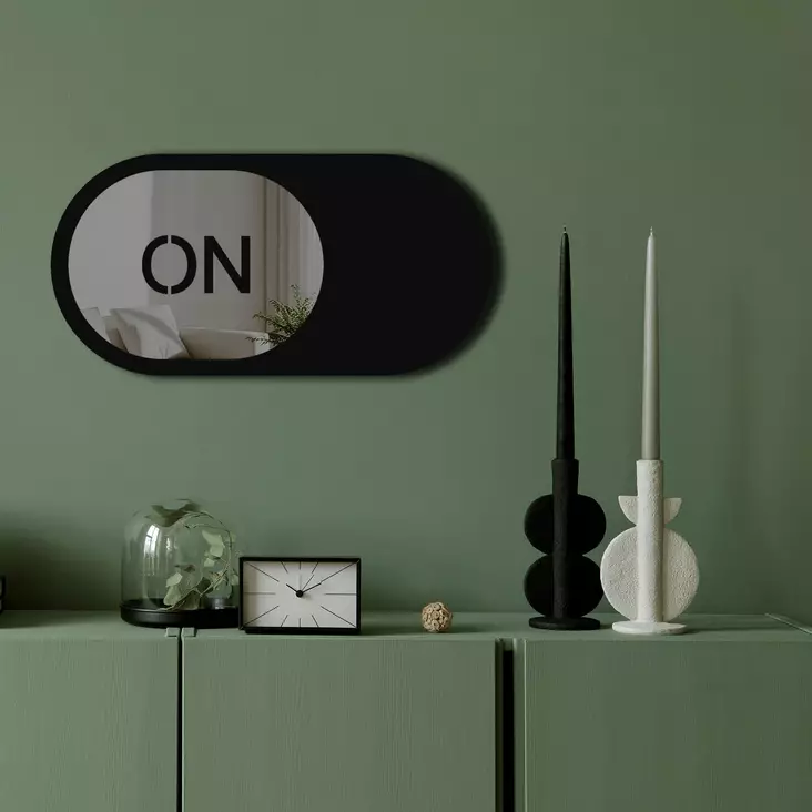 Dekorativ Spegel Wallity Rökfärgad Plexiglas EVA 60x30 cm - Speglar - 8684283981328 - 1