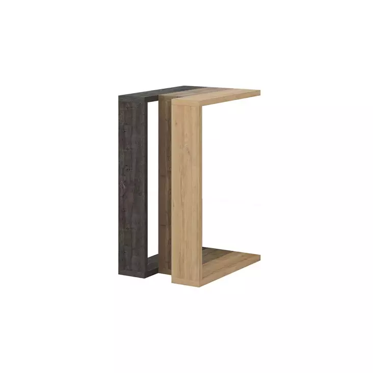 Sidobord Hanah Home Muju Mörk Kaffe Spånskiva 30x57x40 cm - Sidobord och extrabord - 8684283133918 - 1