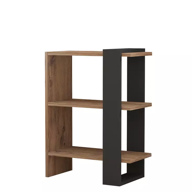 Bokhylla Hanah Home Ova Ek Antracit Spånskiva 51,8x70x25 cm - Bokhyllor - 8681875683318 - 1