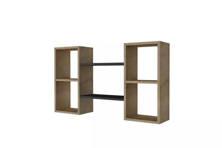 Vägghylla Hanah Home Bambi Safir Antracit Spånskiva 105x60x19,6 cm - Vägghyllor - 8683342050128 - 1