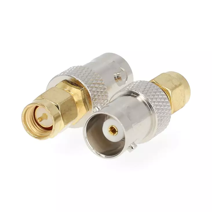 SMA Adapter | SMA Hane | BNC Hona | Guldplaterad | 50 Ohm | Rak | PVC | Guld | 2 st. | Låda - Nedis produkter - 5412810425648 - 1
