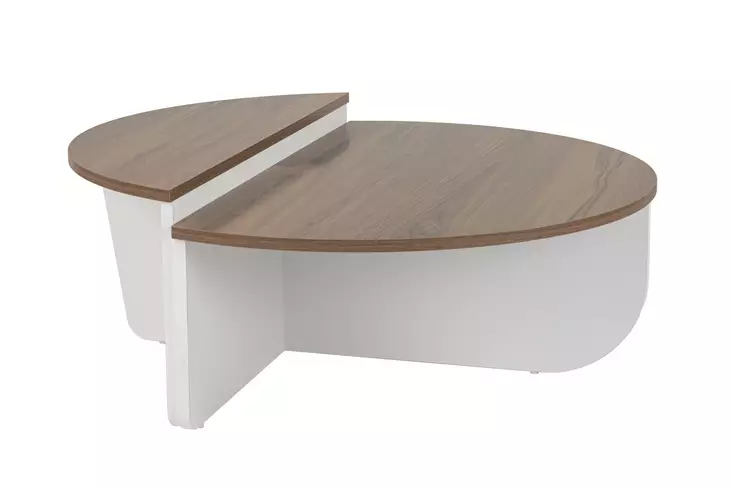 Soffbord Nordure Orion Valnöt Vit Spånskiva 90x30x60 cm 85x35x30 cm - Soffbord - 8684283439768 - 1