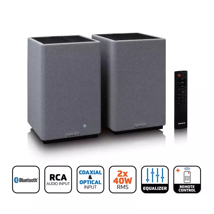 Stereo Hi-Fi-högtalare i bokhyllan med Bluetooth® - Bluetooth-högtalare - 8711902091288 - 1