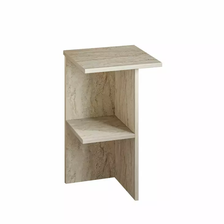 Sängbord Hanah Home Leray Travertine Spånskiva 36x60x36 cm - Nattduksbord - 8684283735198 - 1