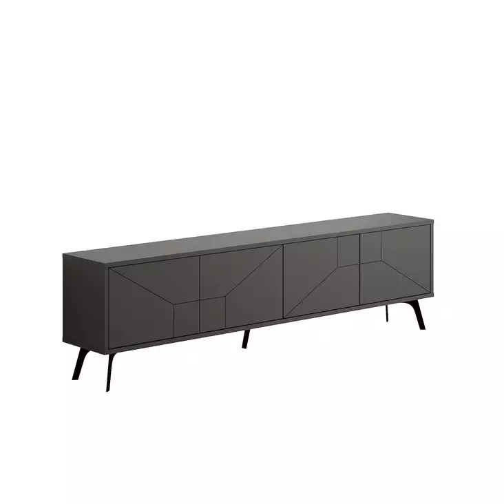 TV-bänk Hanah Home Dune Antracit Spånskiva 180x50x29,6 cm - TV-bänkar - 8684283133888 - 1