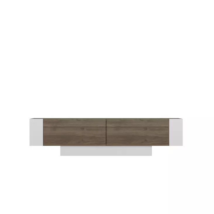 TV-bänk Hanah Home Matera Valnöt Vit Spånskiva 150x41,6x31,5 cm - TV-bänkar - 8681875385298 - 1